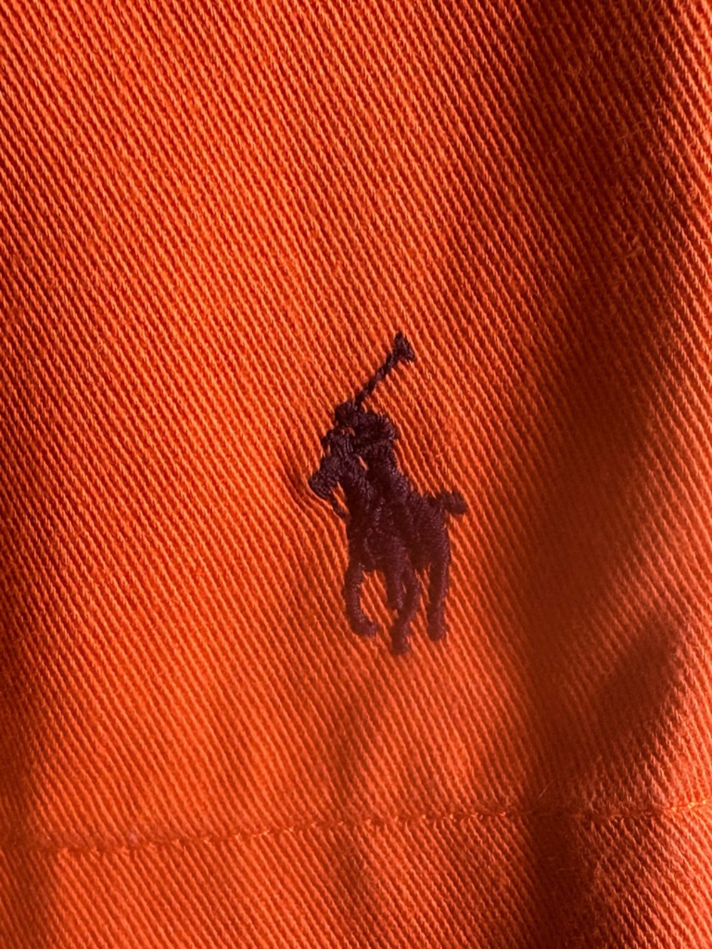 Ralph Lauren Sport Cropped Pants Orange Cotton Chinos Size 12 Women Preppy